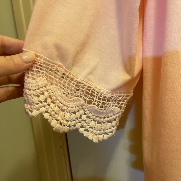 Aili’s Corner Pink Knit open Over piece Size 4X Fits like 2X - Picture 3 of 4